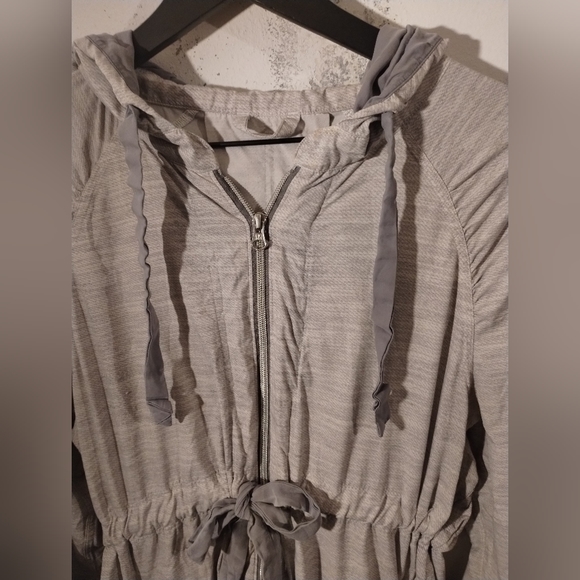 lululemon lightweight hooded zip drawstring waist robe jacket - Picture 2 of 11